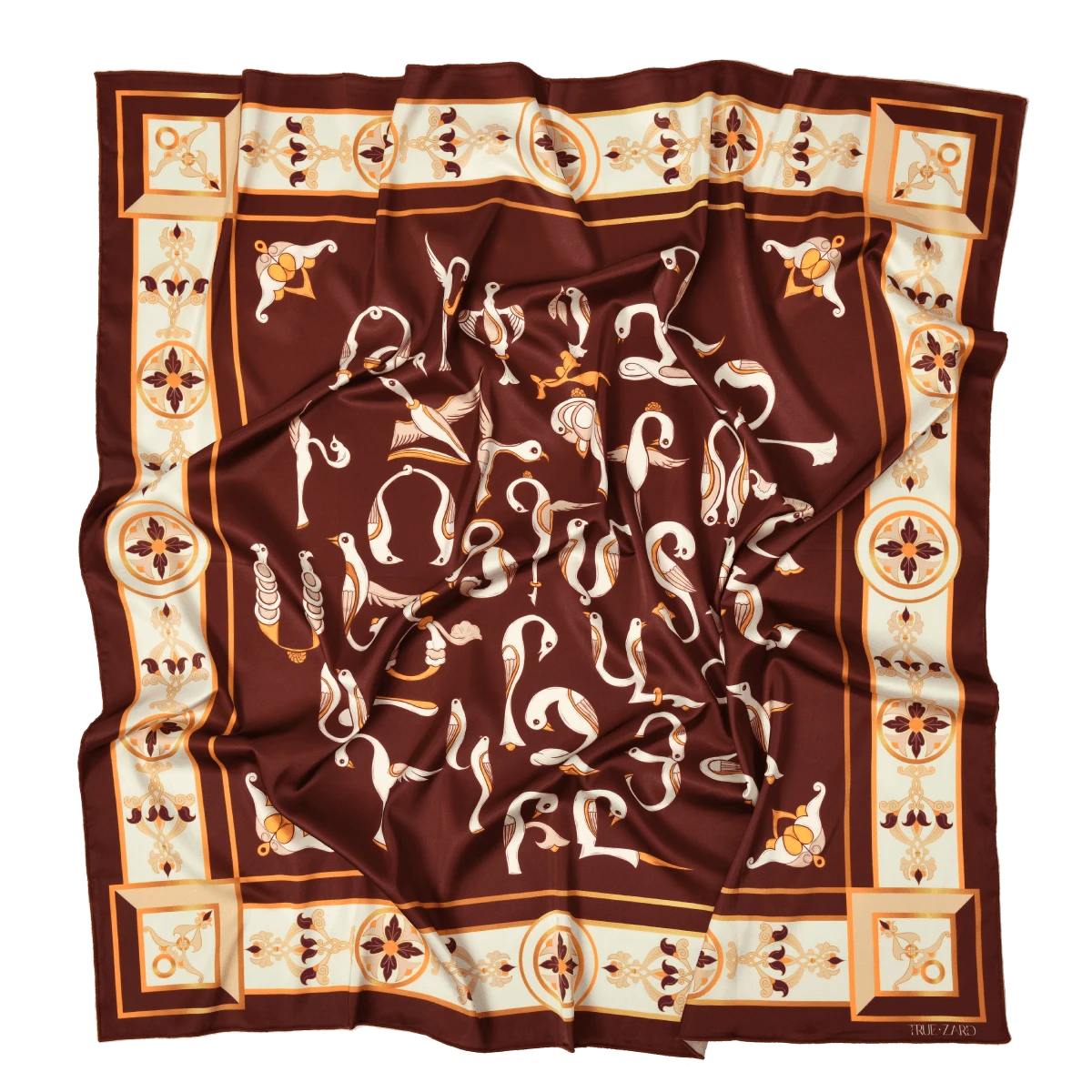 Մաշտոցյան զարդ շագանակագույն